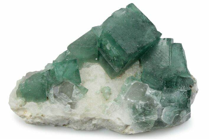 Green, Fluorescent, Cubic Fluorite Crystals - Madagascar #363387